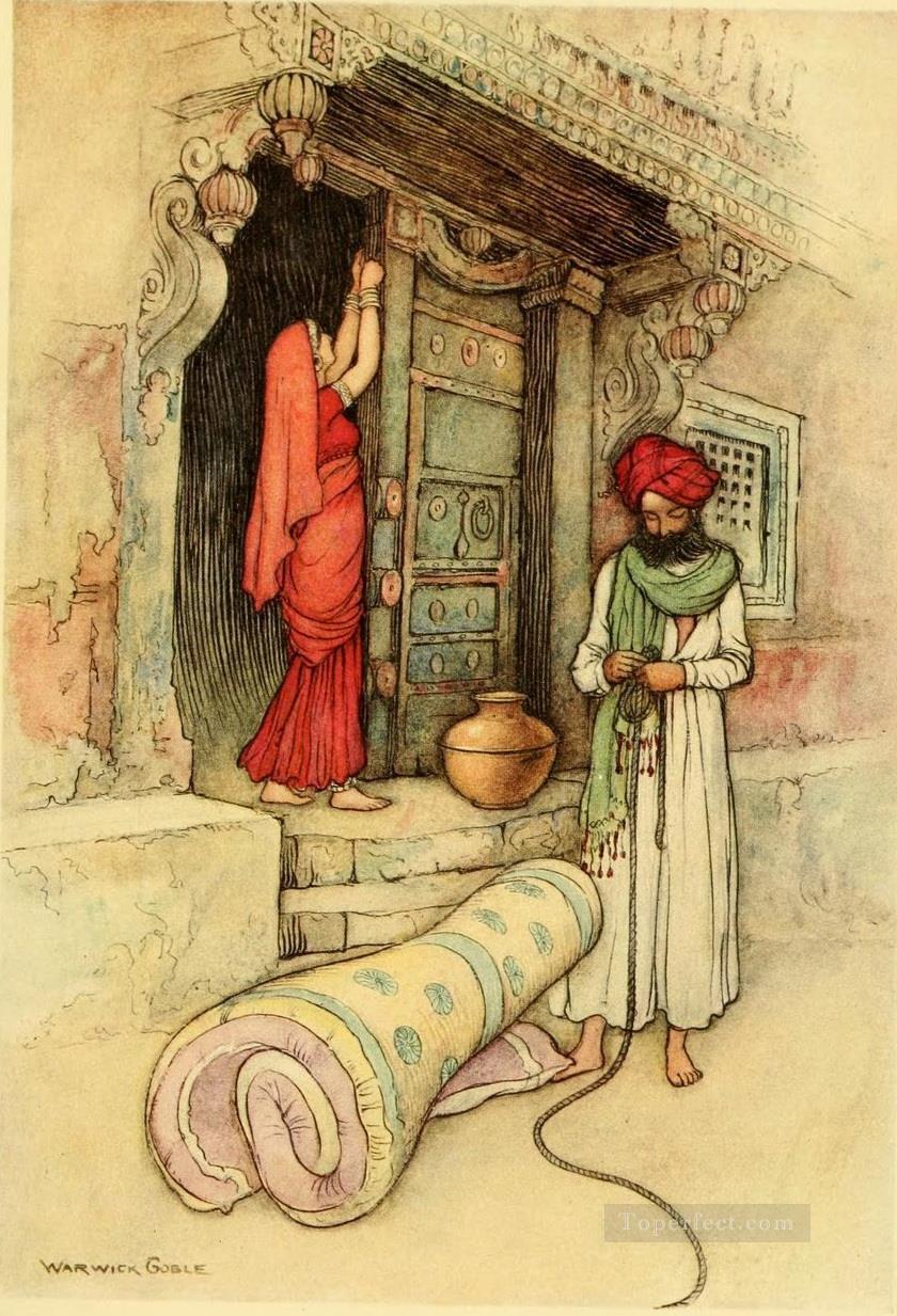 ワーウィック ゴーブル フォーク ベンガル物語 12 インド産油絵